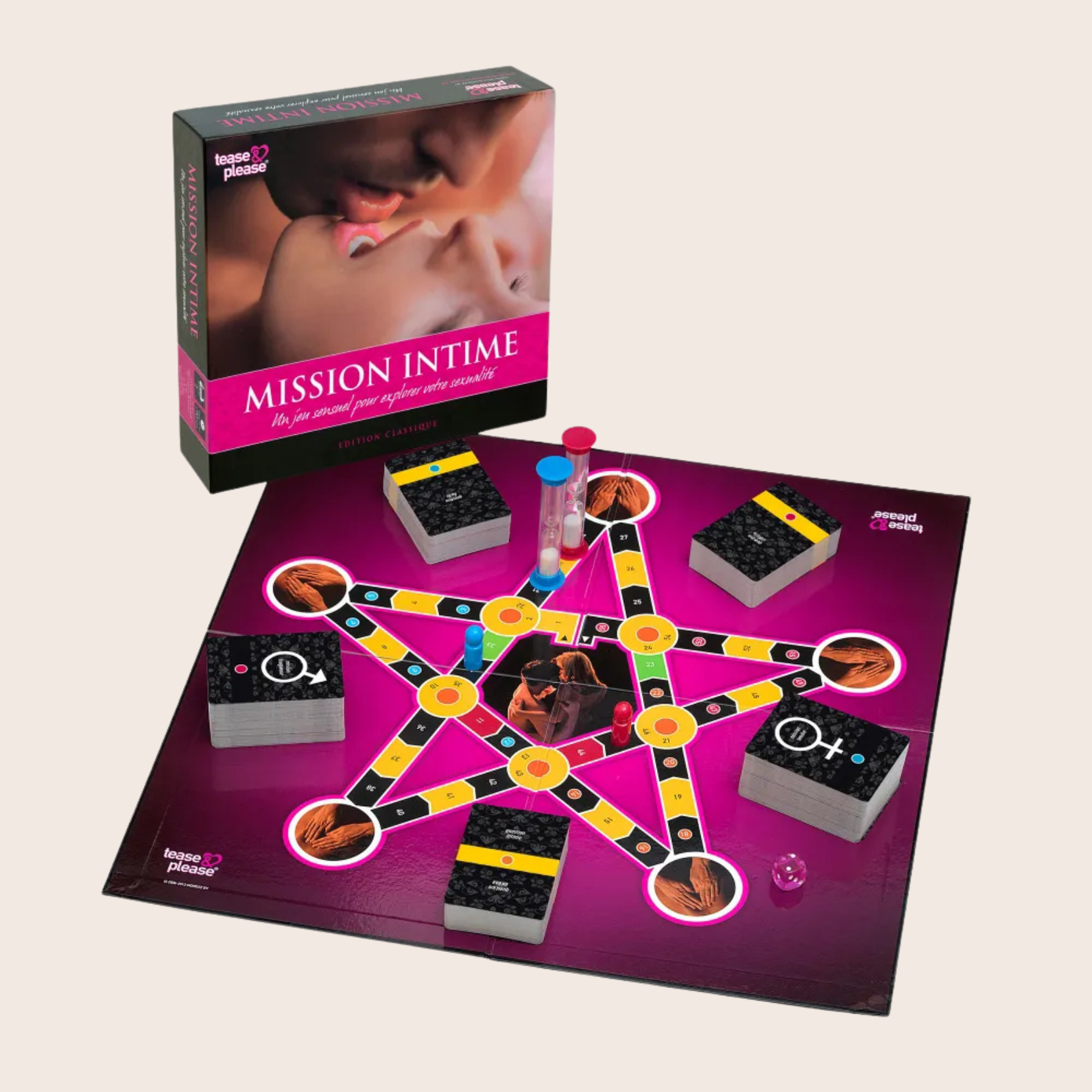 Jeu coquin Mission intime Tease & Please plateau de jeu