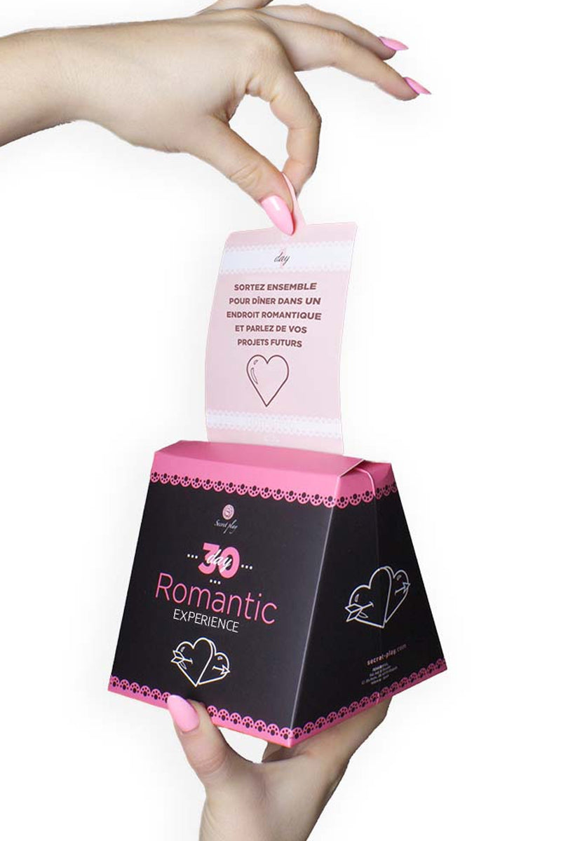 Cartes défis tendres du jeu 30 jours romantiques Secret Play