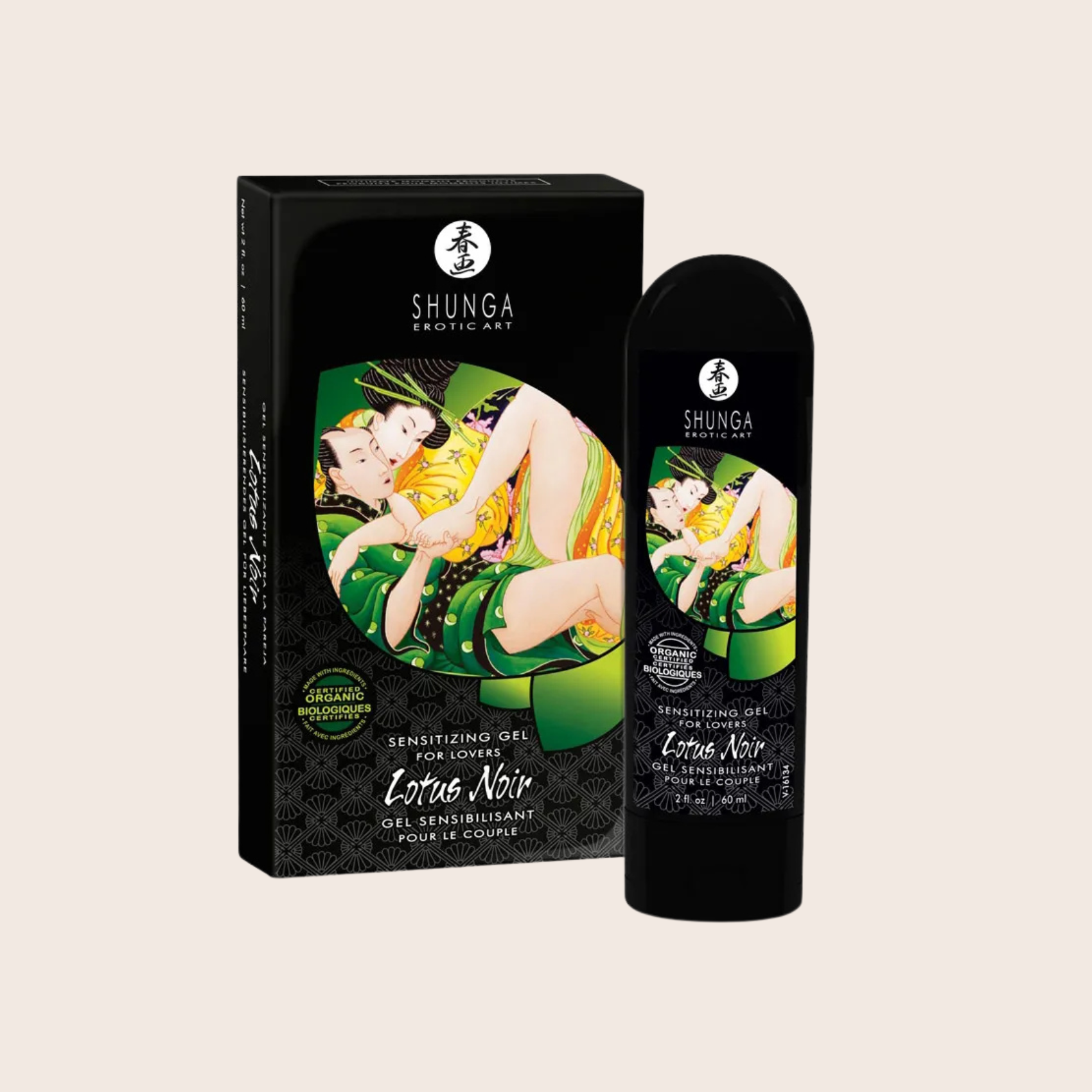 Gel Sensibilisant pour Couple Lotus Noir – Shunga