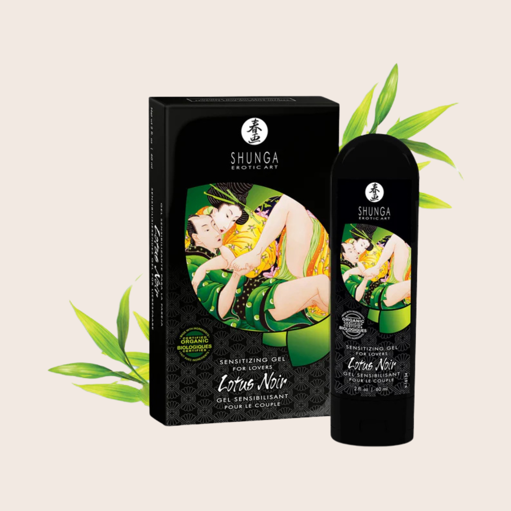Gel Sensibilisant pour Couple Lotus Noir – Shunga