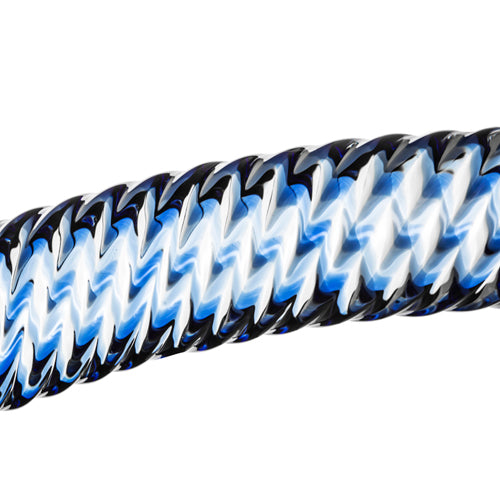 Gode en Verre N°5 texturé sous forme de torsades tout le long - Gildo
