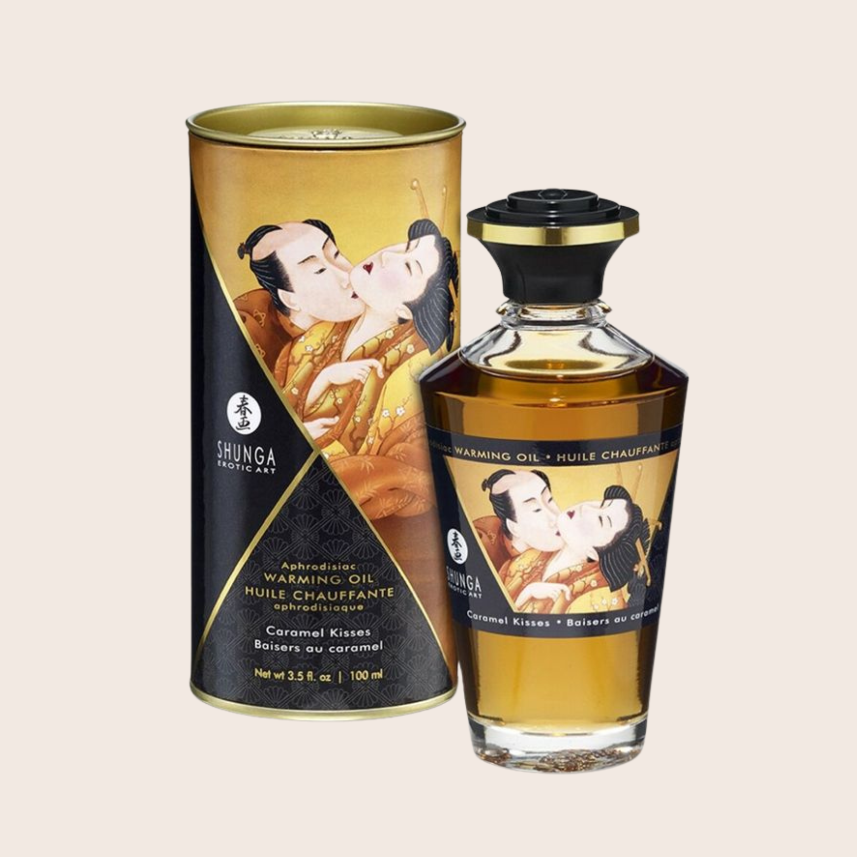 Huile chauffante aphrodisiaque Shunga Caramel