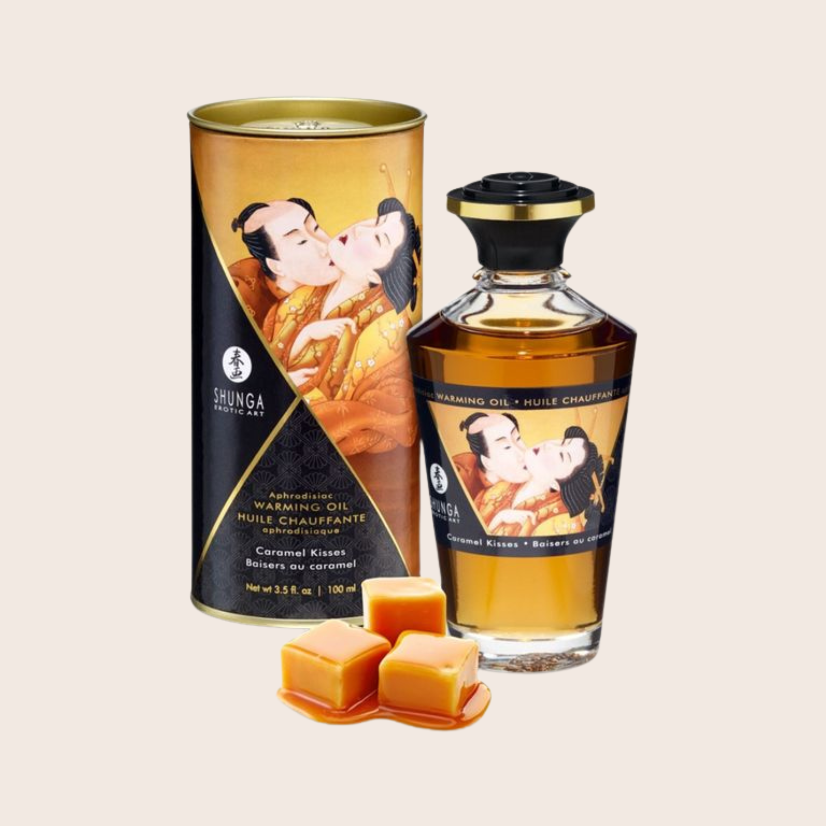 Huile chauffante aphrodisiaque Shunga Caramel