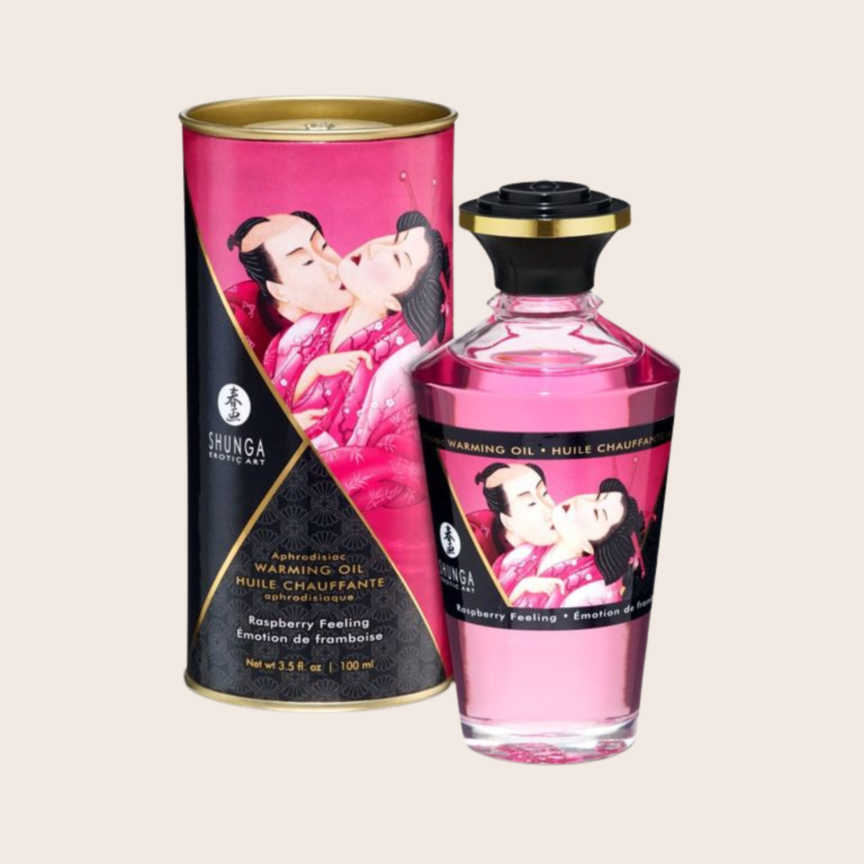 Huile chauffante aphrodisiaque Shunga Framboise Shunga