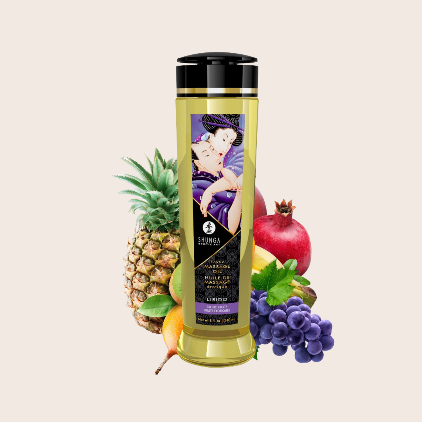 Huile de Massage erotique Shunga Fruits Exotiques