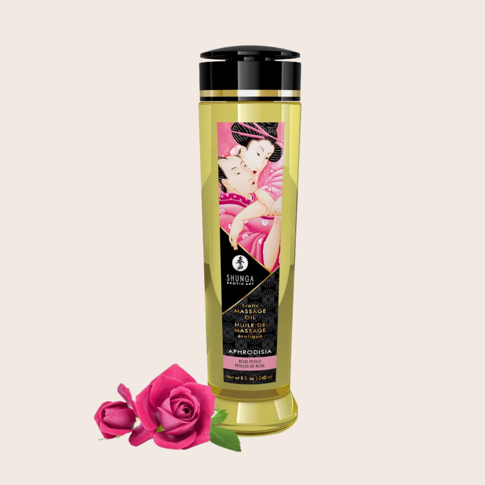 Huile de Massage erotique Shunga Rose