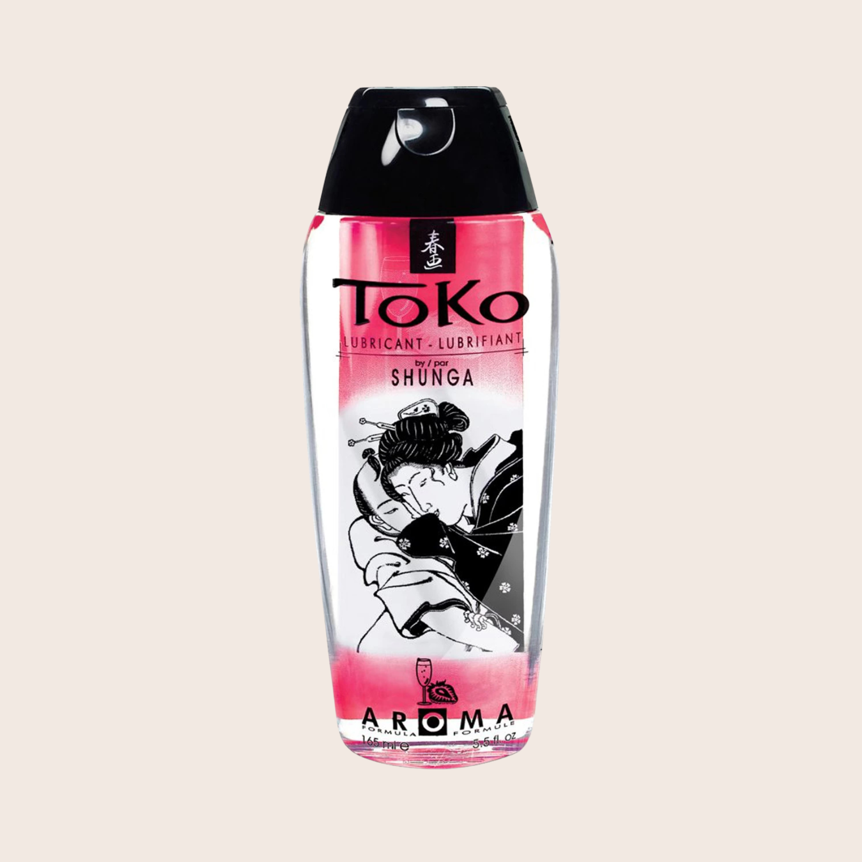 Lubrifiant à base d'eau Toko Shunga Vin pétillant Fraise