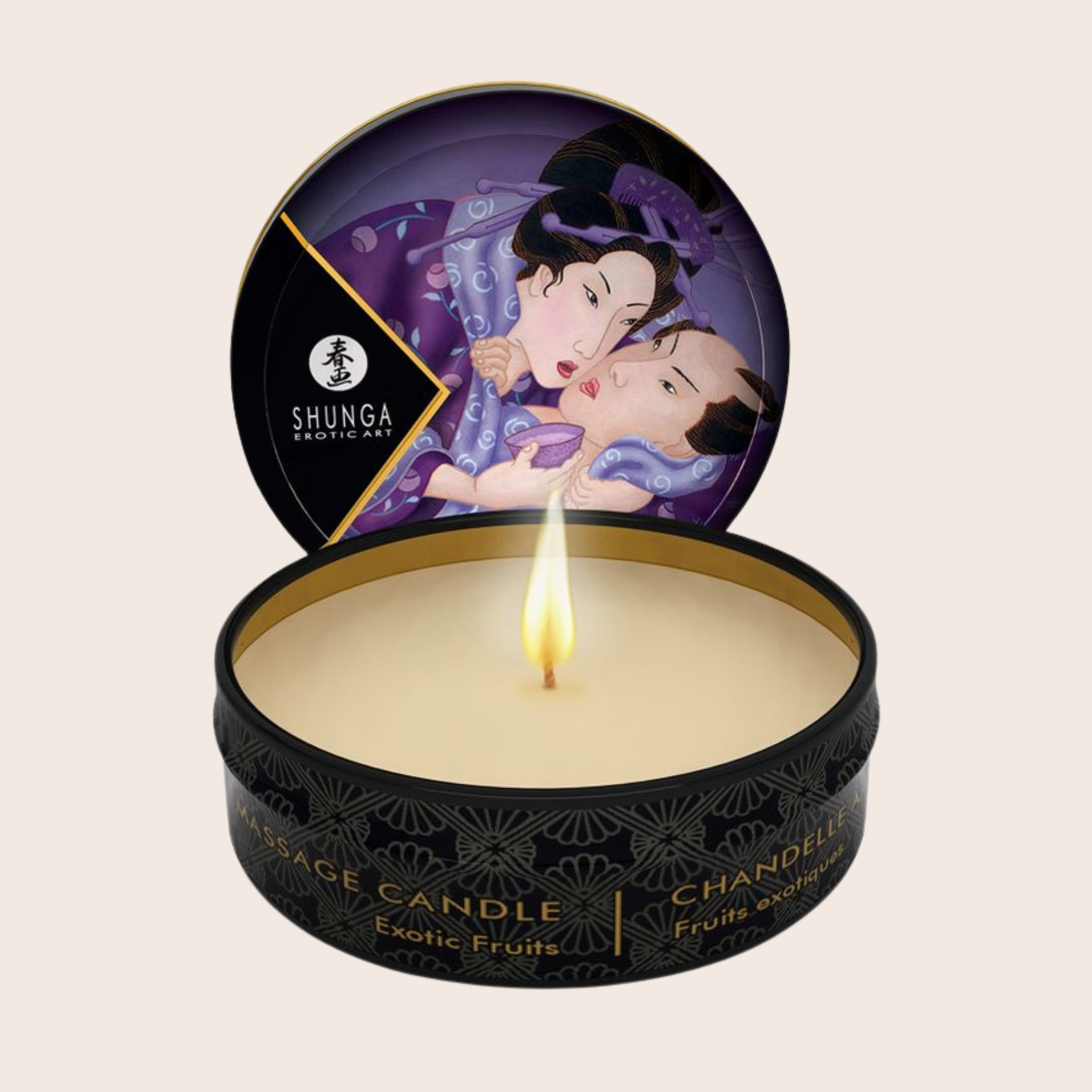 Mini bougie de massage Shunga Fruits Exotiques