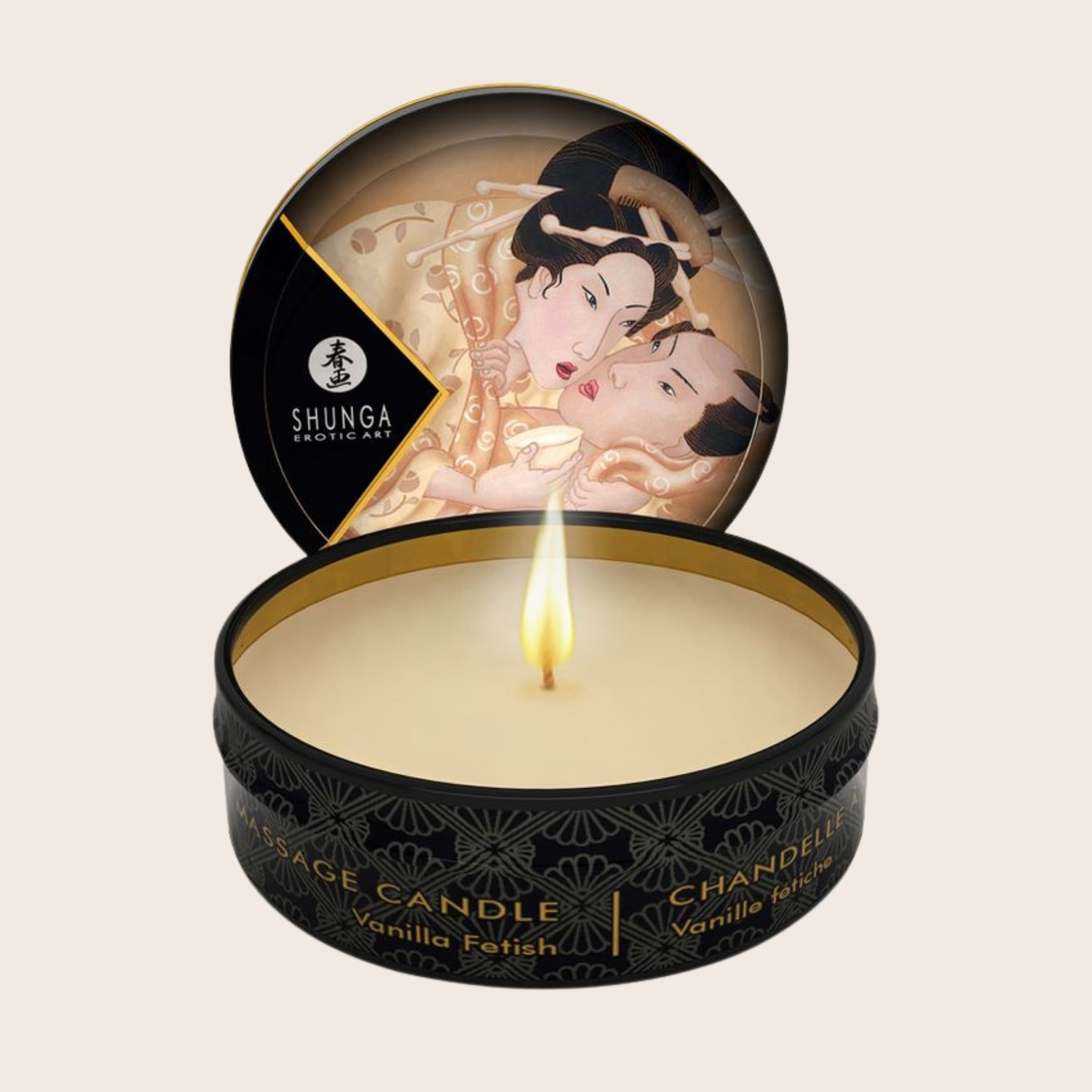 Mini bougie de massage Shunga Vanille