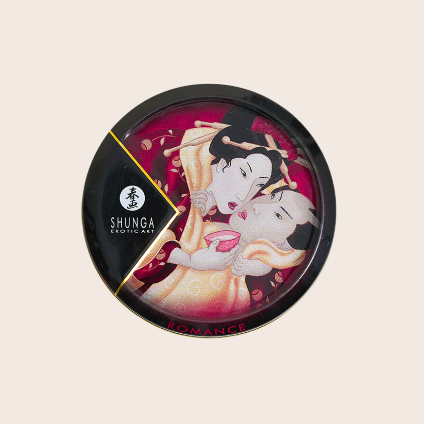 Mini bougie de massage Shunga Fraise Vin Pétillant