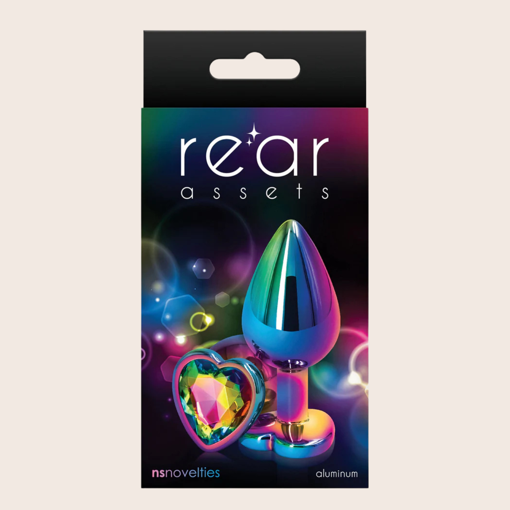 Plug Anal Bijou Coeur Rear Assets Multicolor Medium - NS Novelties