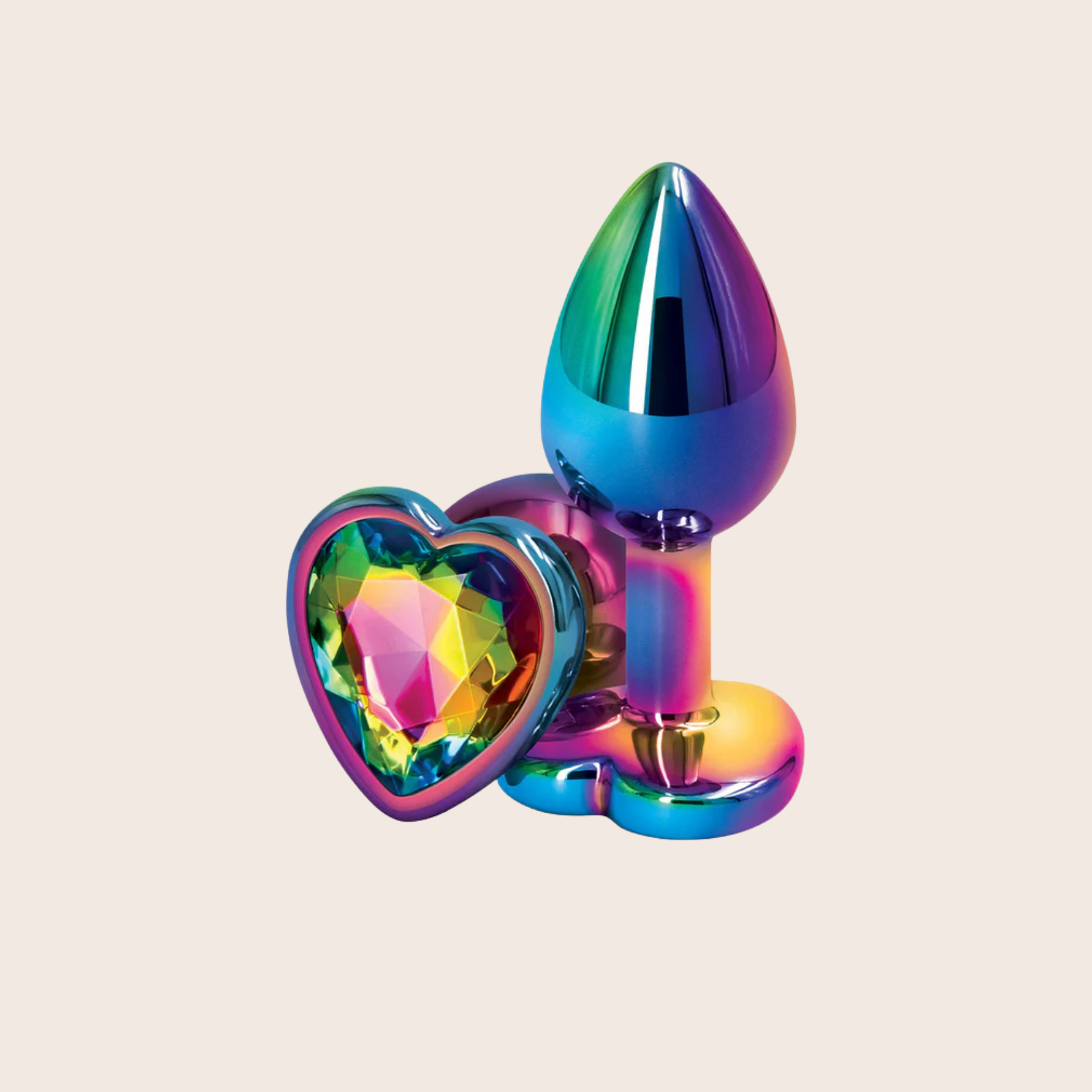 Plug Anal Bijou Coeur Rear Assets Multicolor Small - NS Novelties