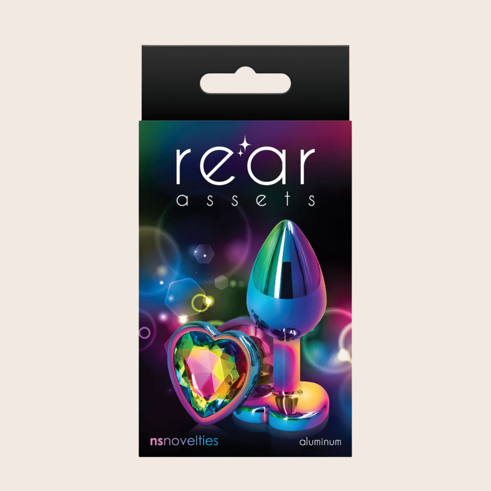 Plug Anal Bijou Coeur Rear Assets Multicolor Small - NS Novelties