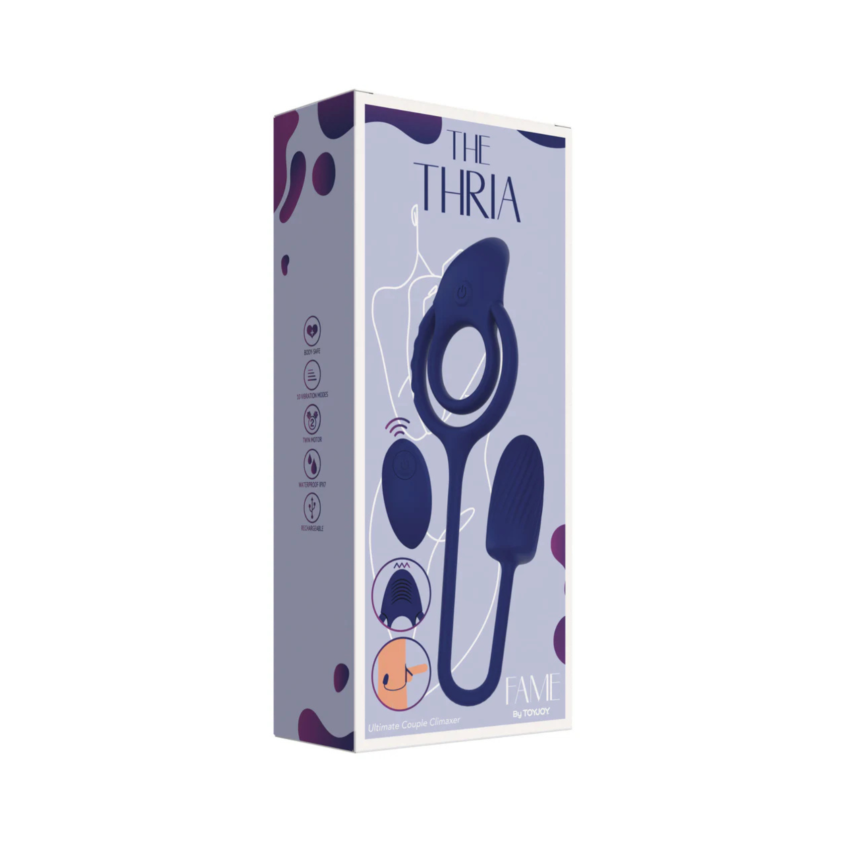 anneau vibrant triple stimulation ToyJoy Thria