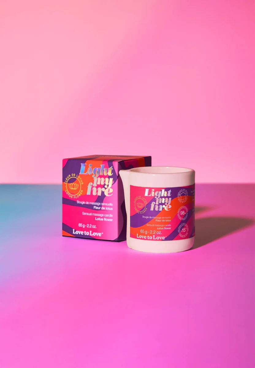 Bougie de massage Love to Love Fleur de Lotus boite