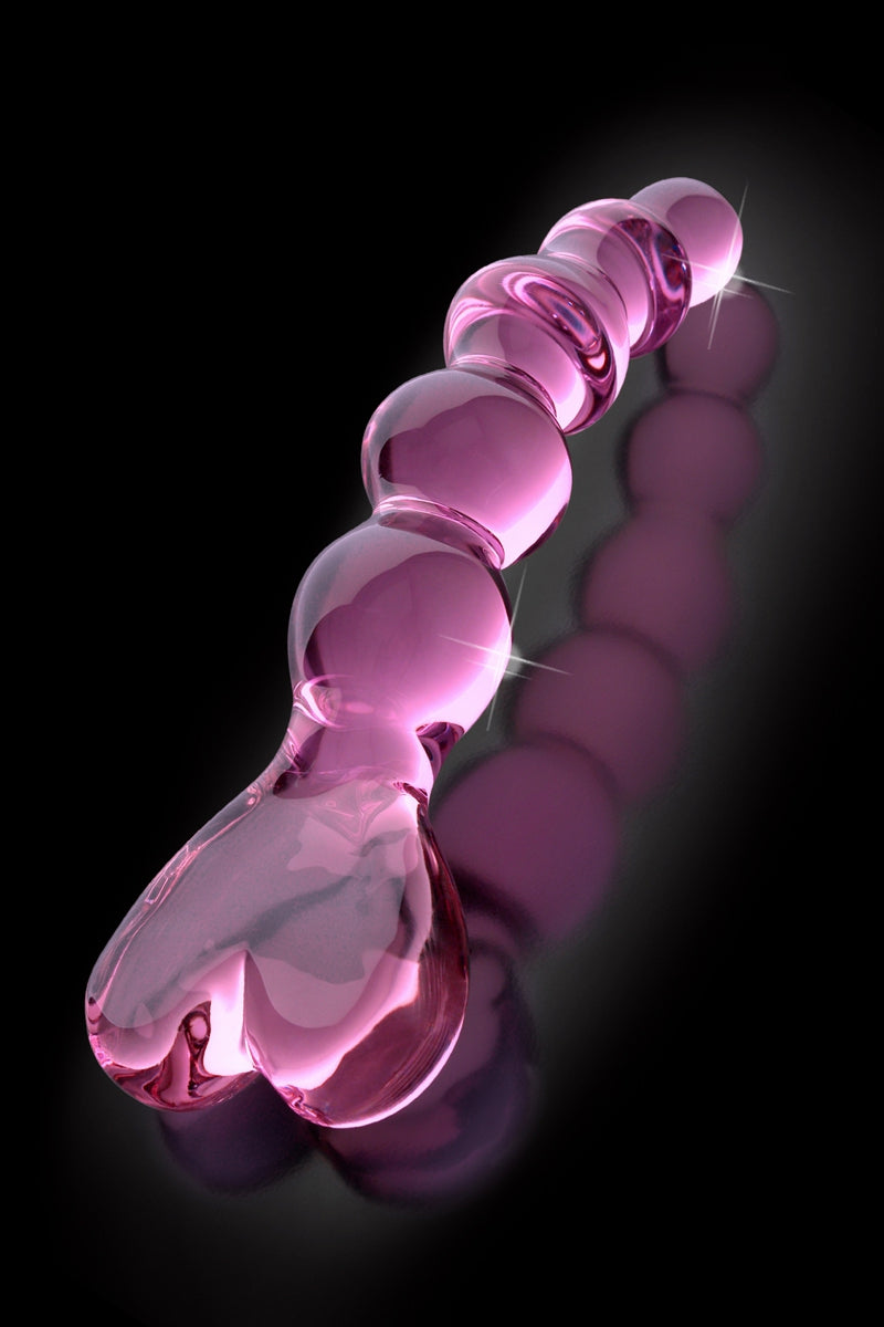Dildo Icicles perlé et courbé pour stimulation point G