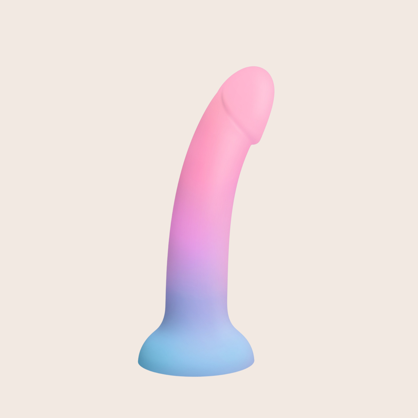 Dildo ventouse Utopia Love to Love en silicone coloré