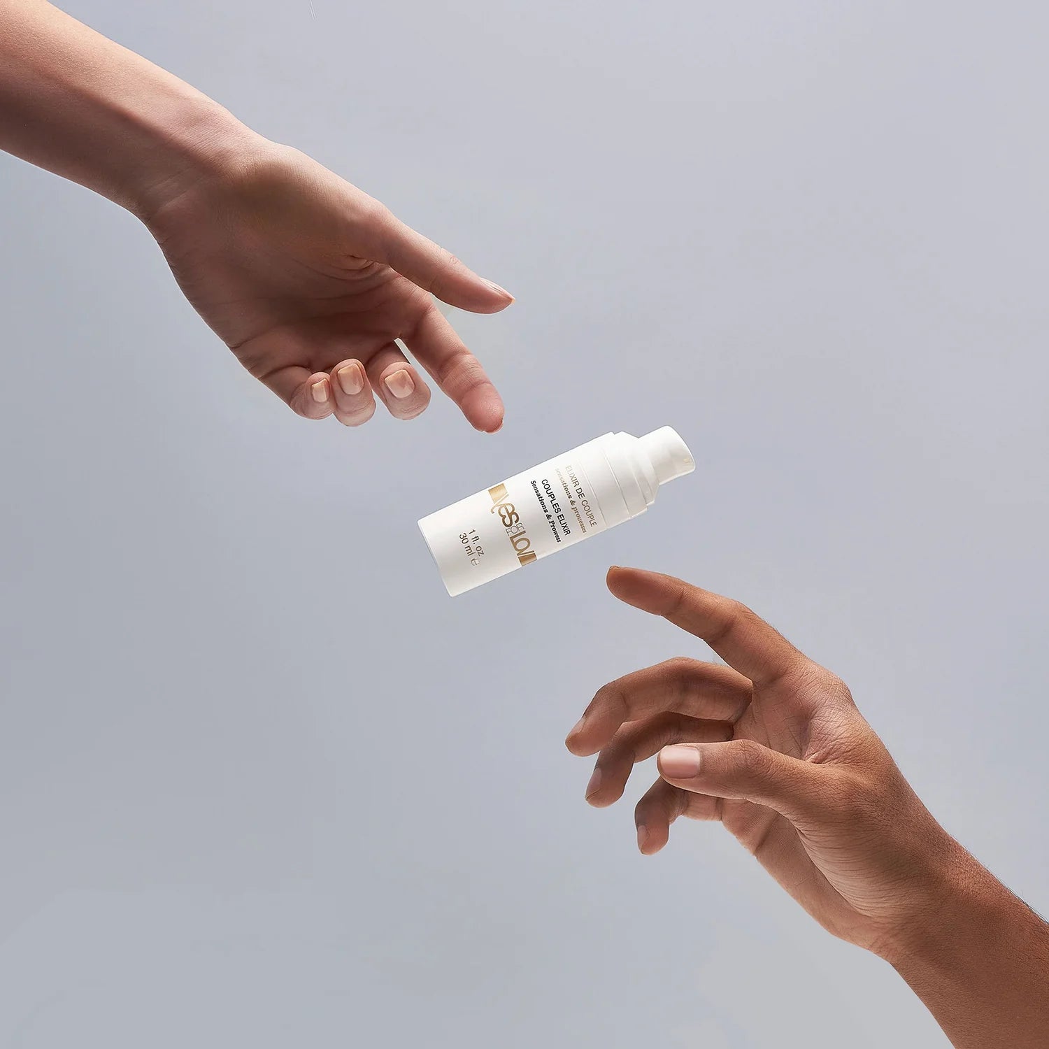 Élixir de couple sensations & plaisirs partagés de YESforLOV. Le premier gel orgasmique qui décuple conjointement les plaisirs des partenaires.
