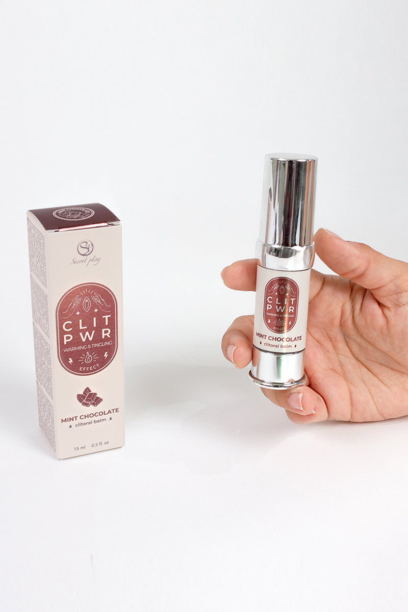 Flacon airless baume clitoris Clit Pwr menthe chocolat Secret Play