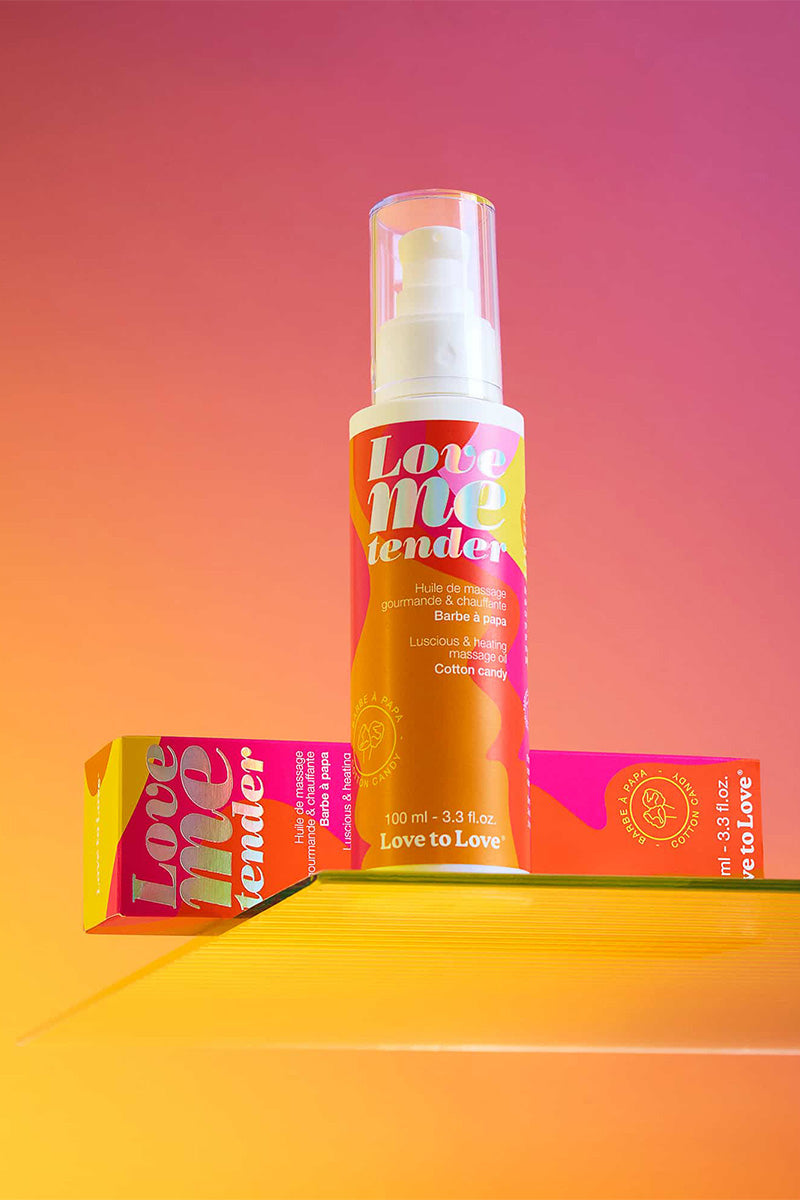Huile de massage Love to Love parfum barbe à papa – flacon