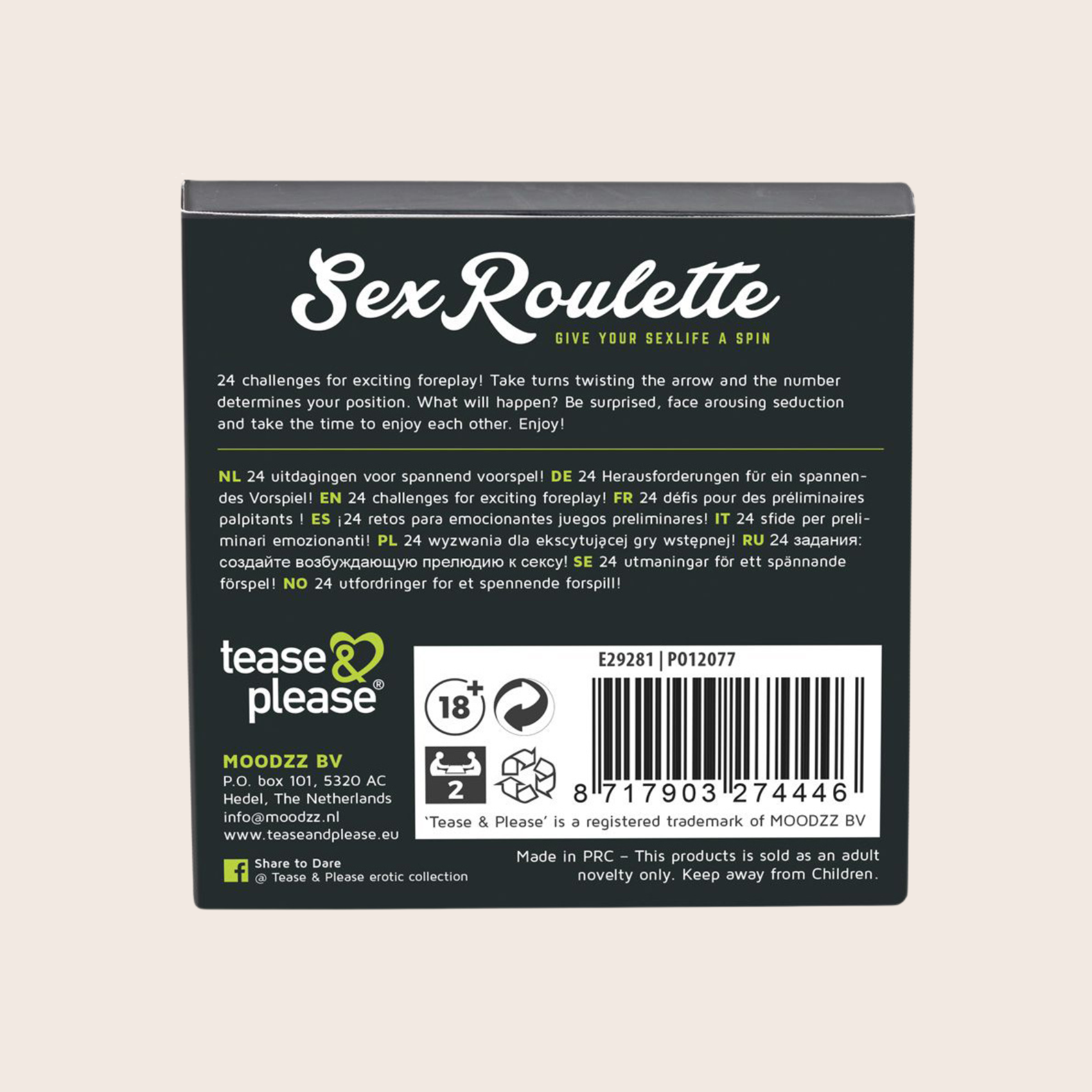 Jeu de couple pour préliminaires coquins Tease & Please