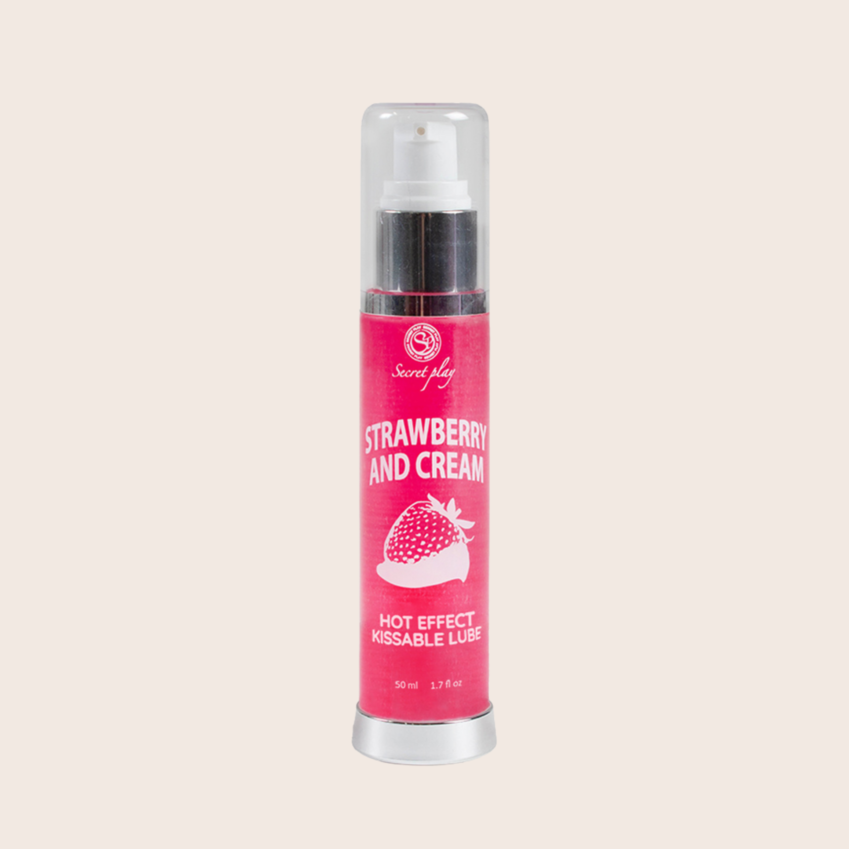 Flacon du lubrifiant chauffant fraise Secret Play