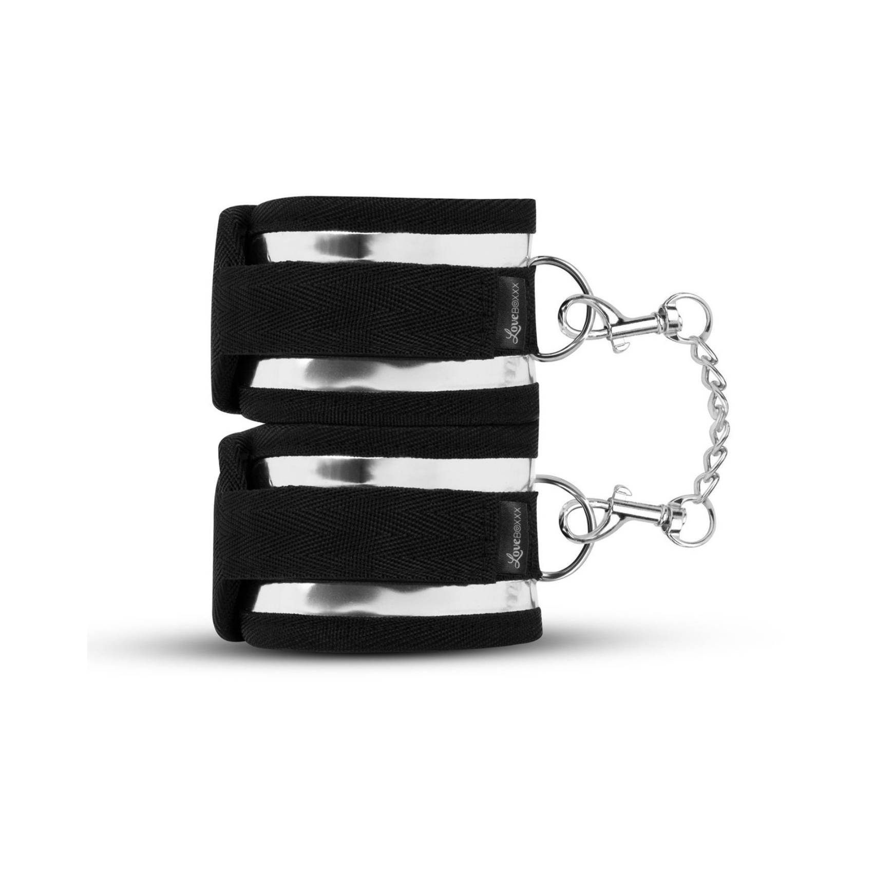 Menottes de bondage argentées inclus dans le coffret