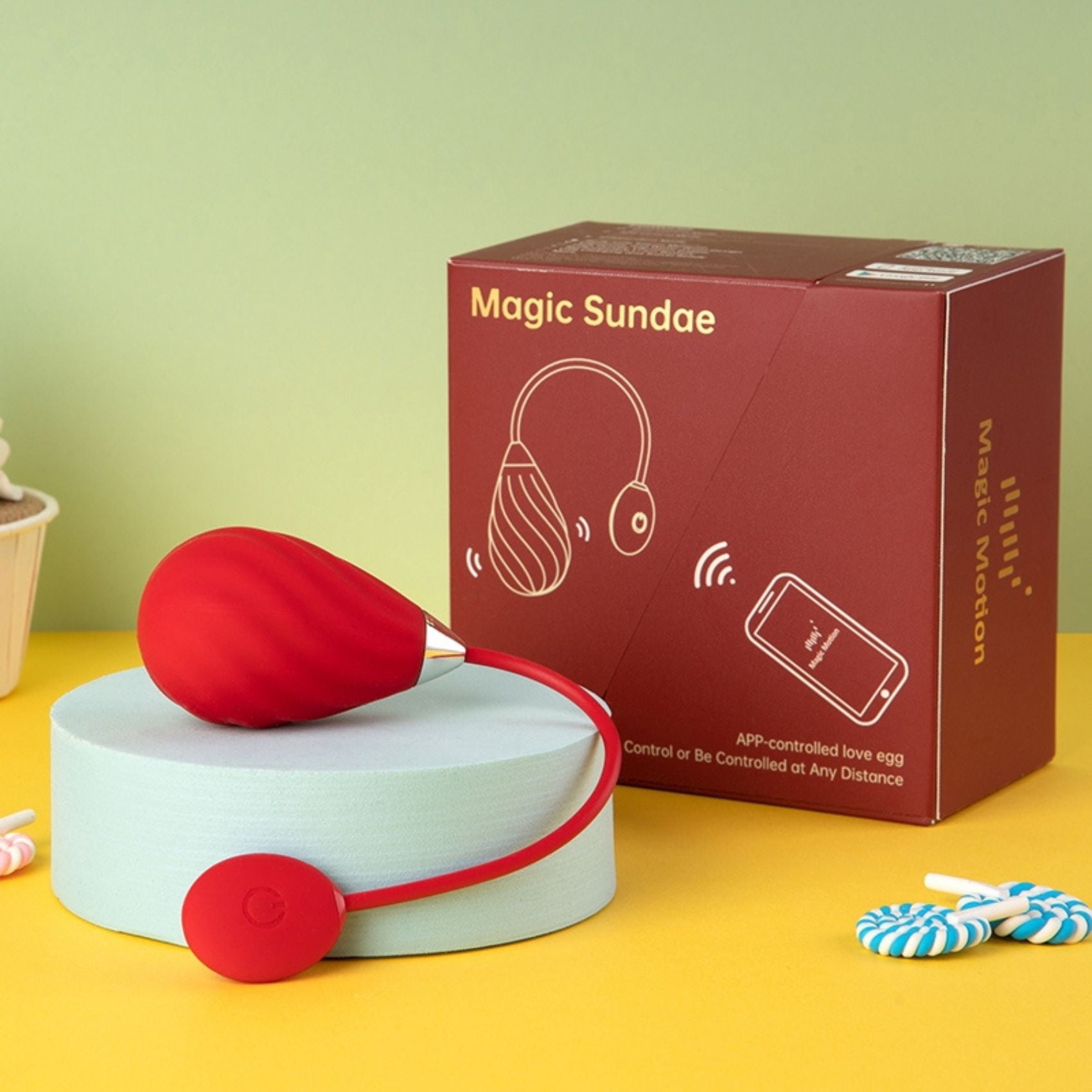 Oeuf vibrant pour stimulation du point G – Magic Motion Sundae