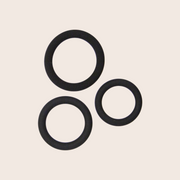 Pack de 3 Cockrings en Silicone Litolu, trois tailles différentes