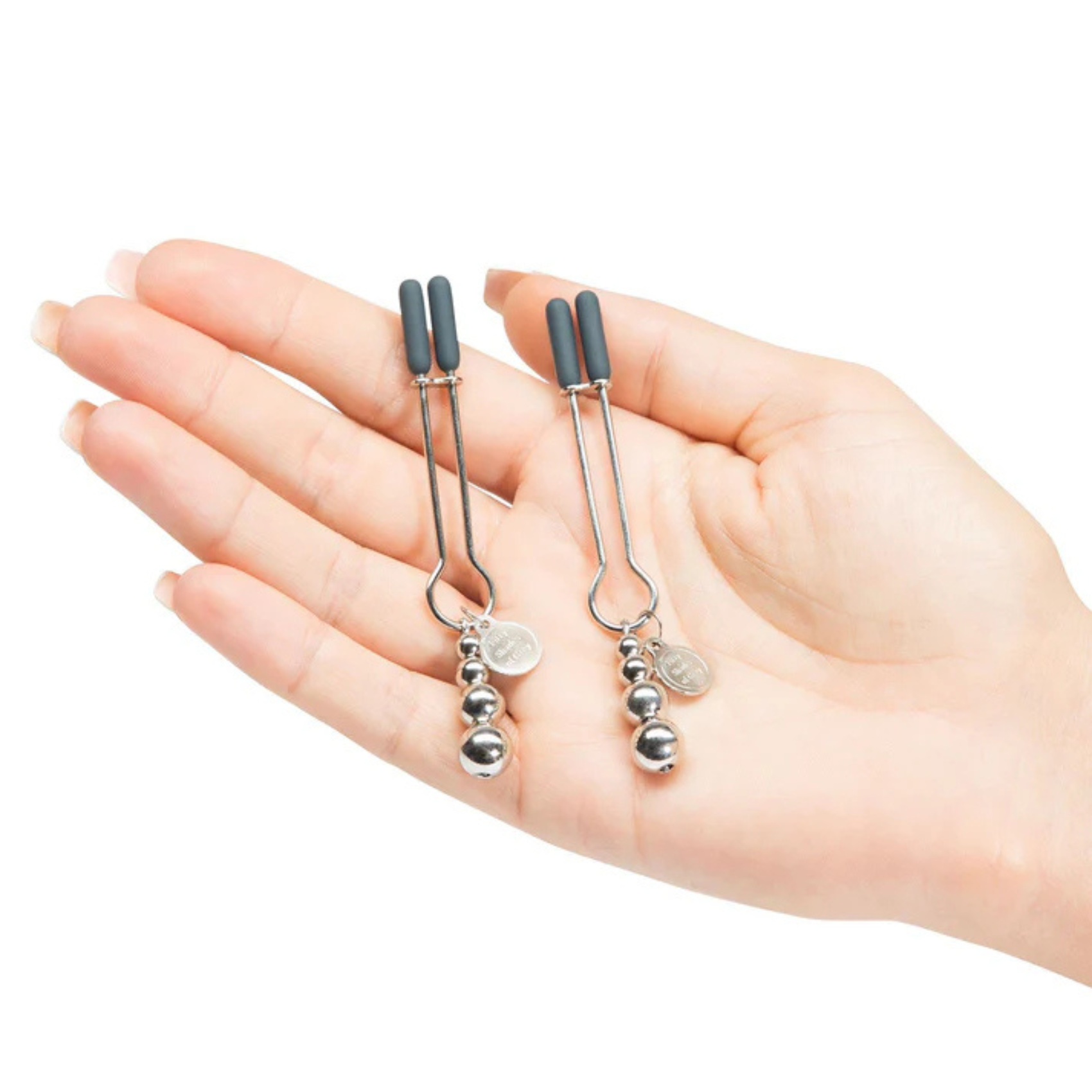 Pinces à seins ajustables Fifty Shades idéales pour jeux de couple