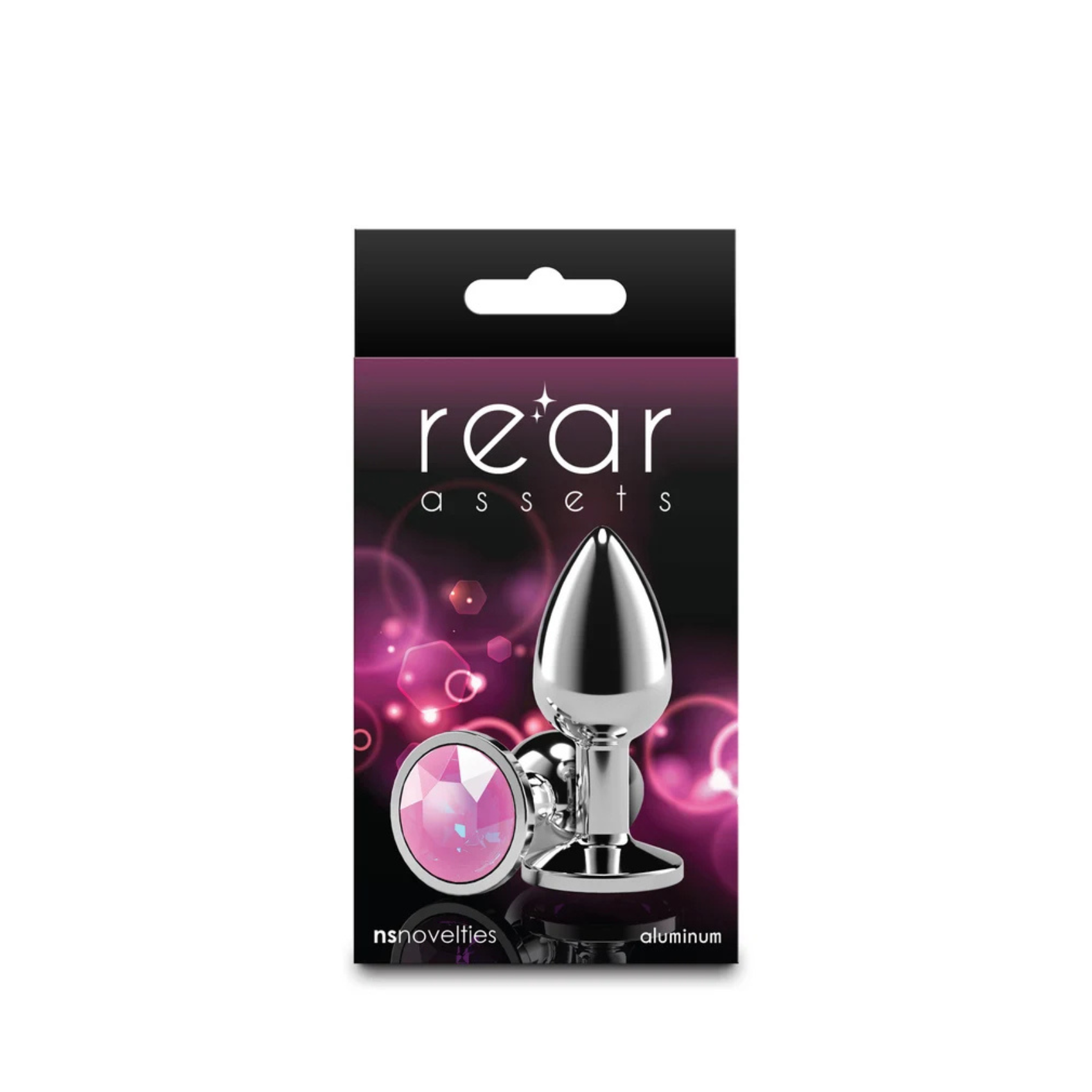 Détail bijou scintillant plug anal Rear Assets argent