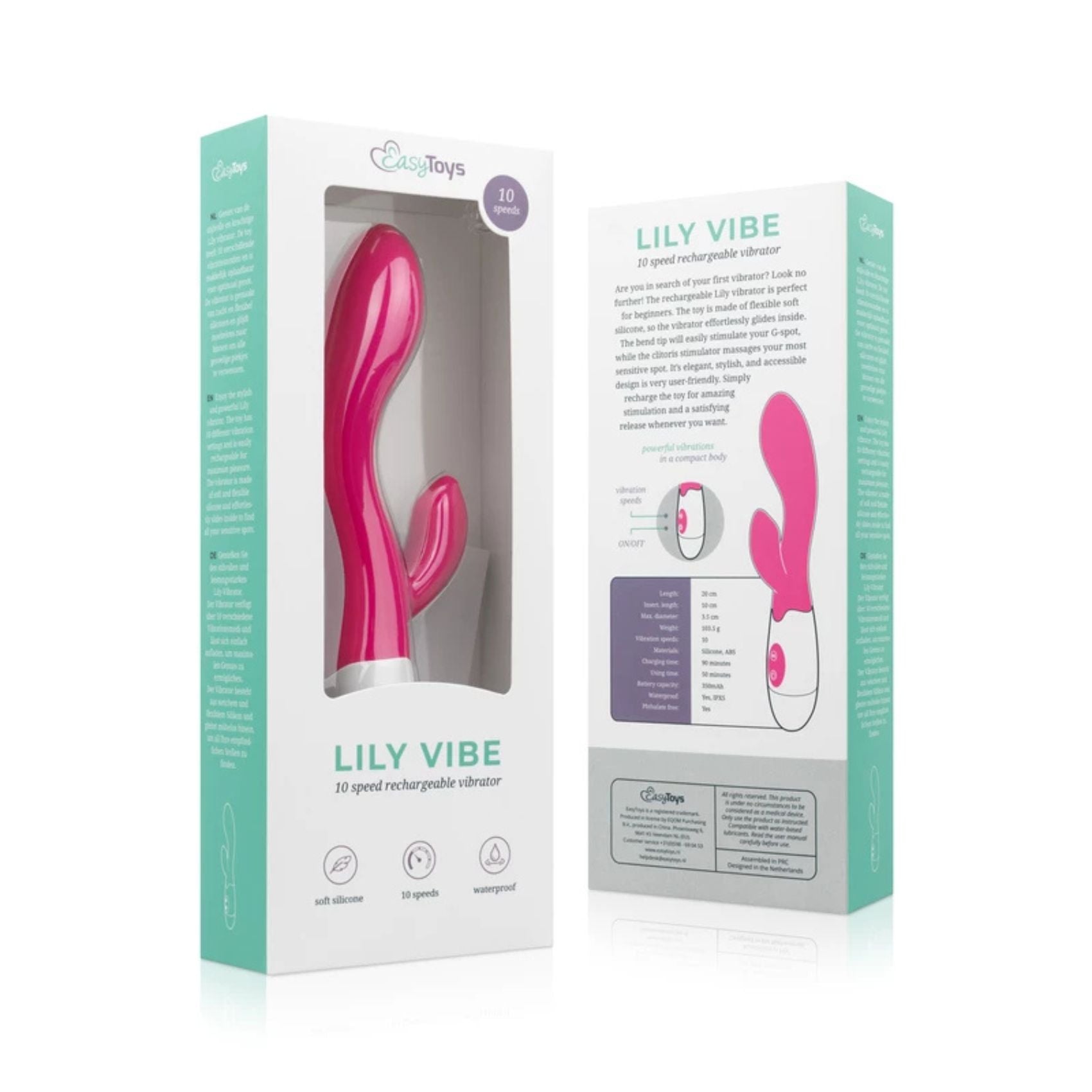 Packaging du Rabbit Lily 2.0 – EasyToys élégant