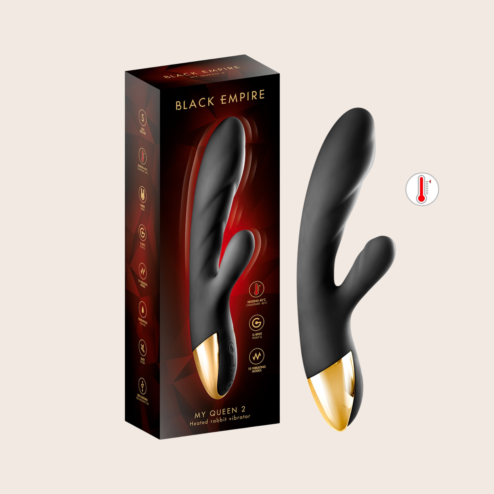 Vibromasseur chauffant My Queen 2 – vue globale