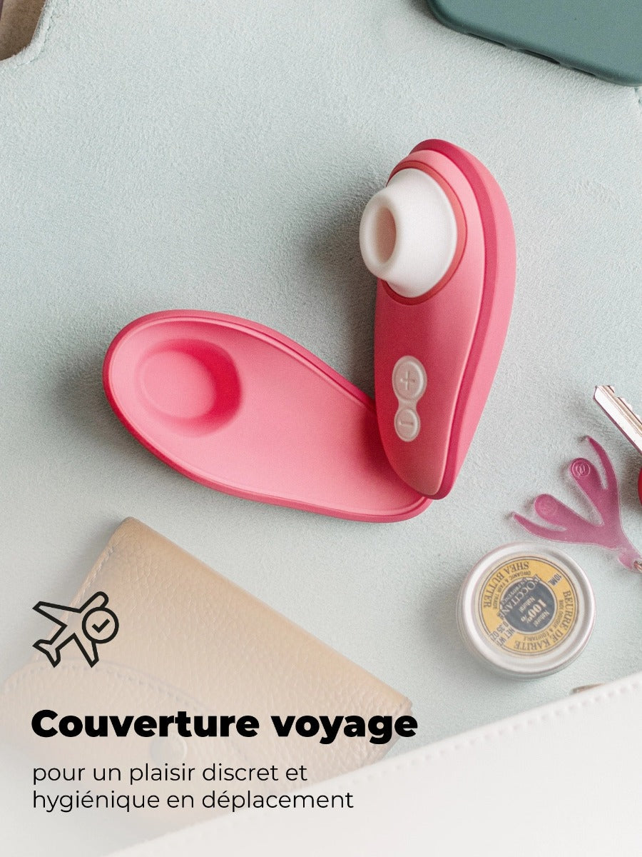 Womanizer Liberty 2 avec capuchon aimanté pour voyager discrètement