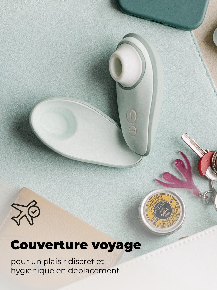Womanizer Liberty 2 avec capuchon aimanté pour voyager discrètement